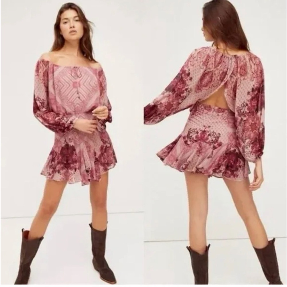Free People Seven Wonders Mini Dress Size M NWT
